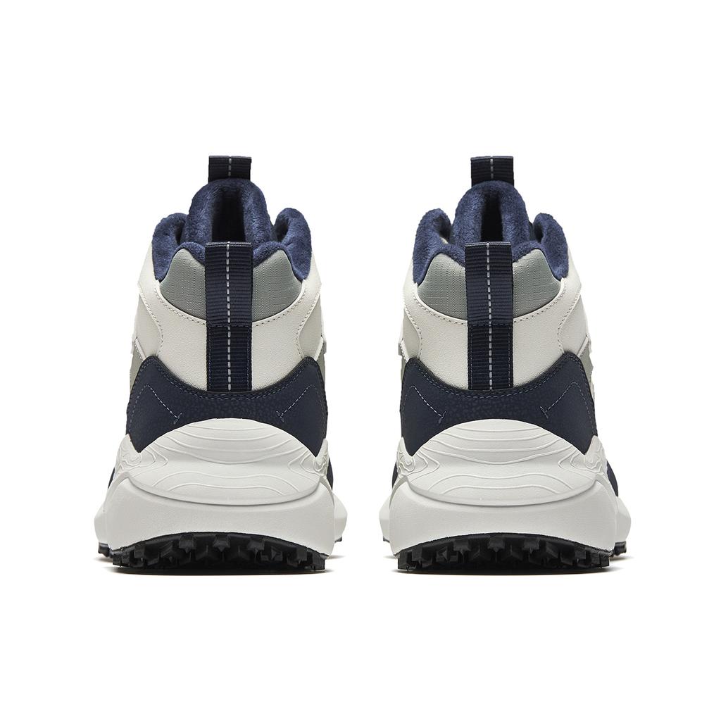 Anta Tazhou Synthetic Leather Fabric Cushioning Non-Slip Fashion Mid-Top Casual Shoes Men Casual Shoes 912548922-3