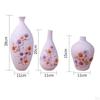 3er-Pack Harzvase Elegante Blumenvase für Hochzeitsfeier Heim Wohnzimmer Dekoration Ornament