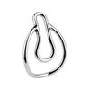 LEZEE Metal Penis Ring Fake Girl Chastity Clip Lock Testicles Gender-bending Clips Sissy Cockring Curve Rings Sex Toys For Men