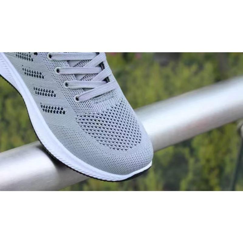 Herren Laufschuhe Neue Mode Freizeit Sneaker, Weiche Sohle Bequem Flyknit Atmungsaktiv Sportschuhe für Herren
