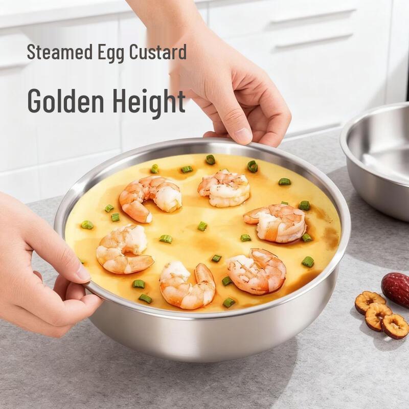 ZISIZ 304 Stainless Steel Steaming Bowls - 5 Piece Set