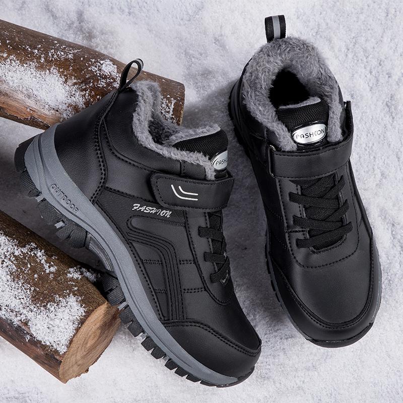Boots Women Waterproof Winter Leather Shoes Ankle Boots Male Snow Hiking Boots