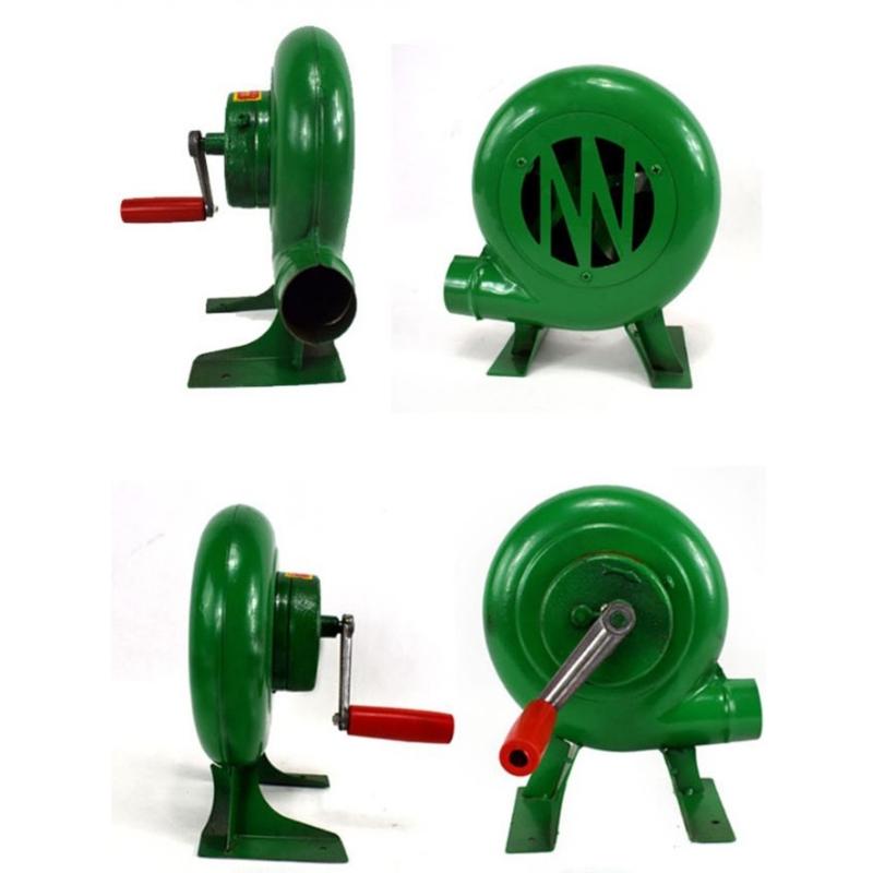 Outdoor Cooking BBQ Fan Portable Hand Crank Fan Air Blower Grill Picnic Camping Stove Accessories Barbecue Fire Tools