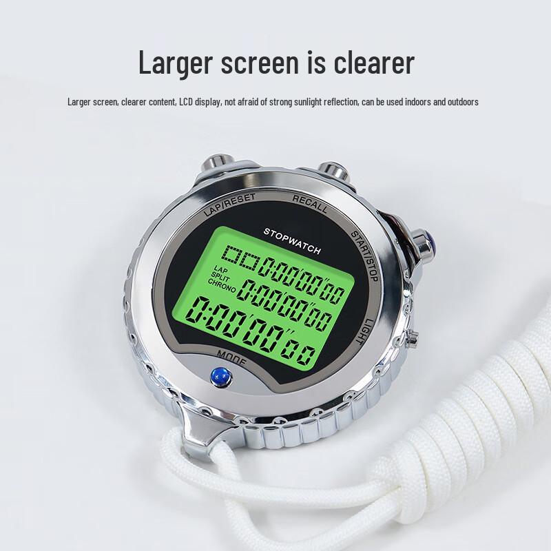 Ostravar Luminous Metal 30-Lap Stopwatch