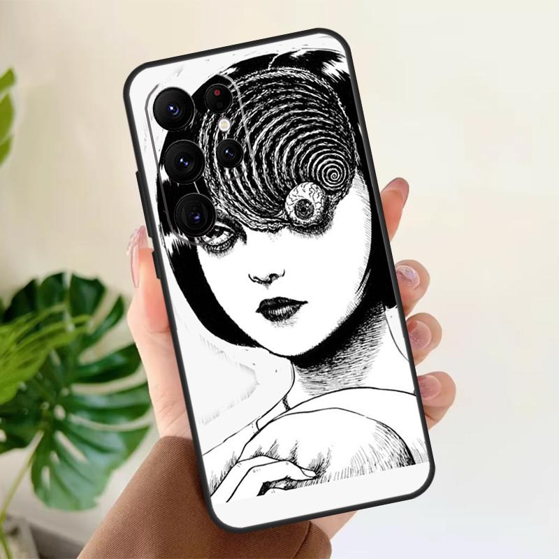 Horror Manga Style Soft Case For Samsung Galaxy S25 Ultra S21 S22 S23 S24 Plus S9 S10 S20 FE S24 FE Phone Cover