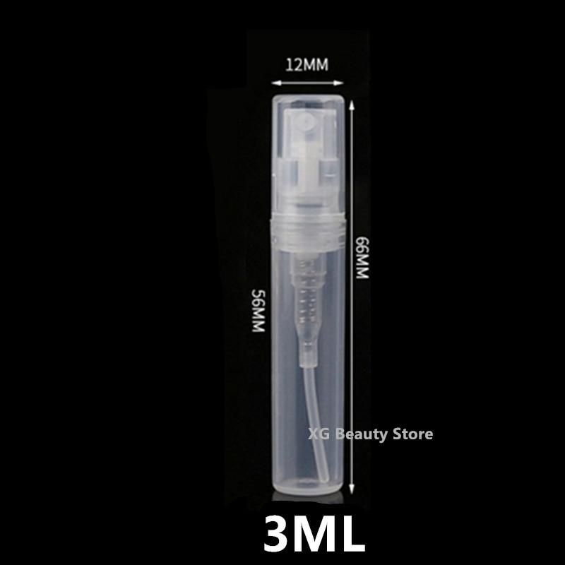 10 Stück 2ml 3ml 5ml Tragbar Klar Kunststoff Parfümflasche Zerstäuber Sprühflasche Mini Probe Teströhrchen Dünn PET Fläschchen