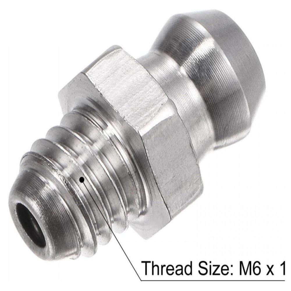 10 buc M6 x 1mm Filet Drept Gresor Zerk Duza pentru Echipament Mecanic
