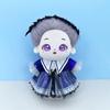 niannyyhouse 20cm Plush Clothes, Headwear, Mesh Dress, Blue and Purple Set, Cotton Doll Outfit, Dress-Up