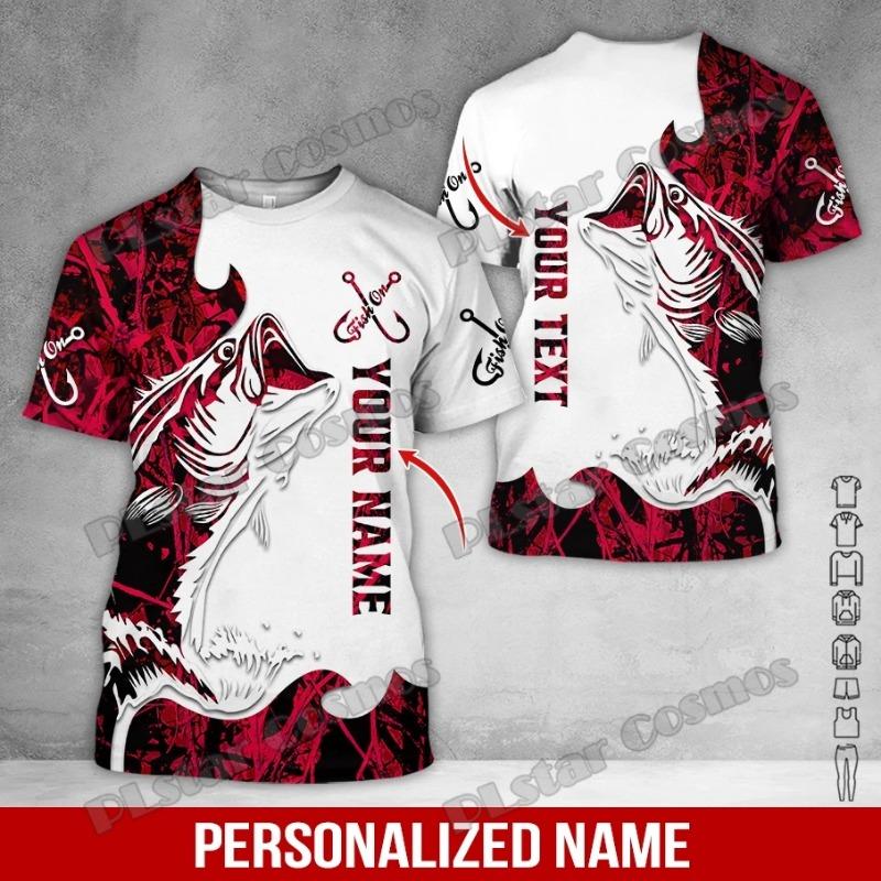 PLstar Cosmos Personalized Name Tuna Fishing 3D Printed Men s Fashion S