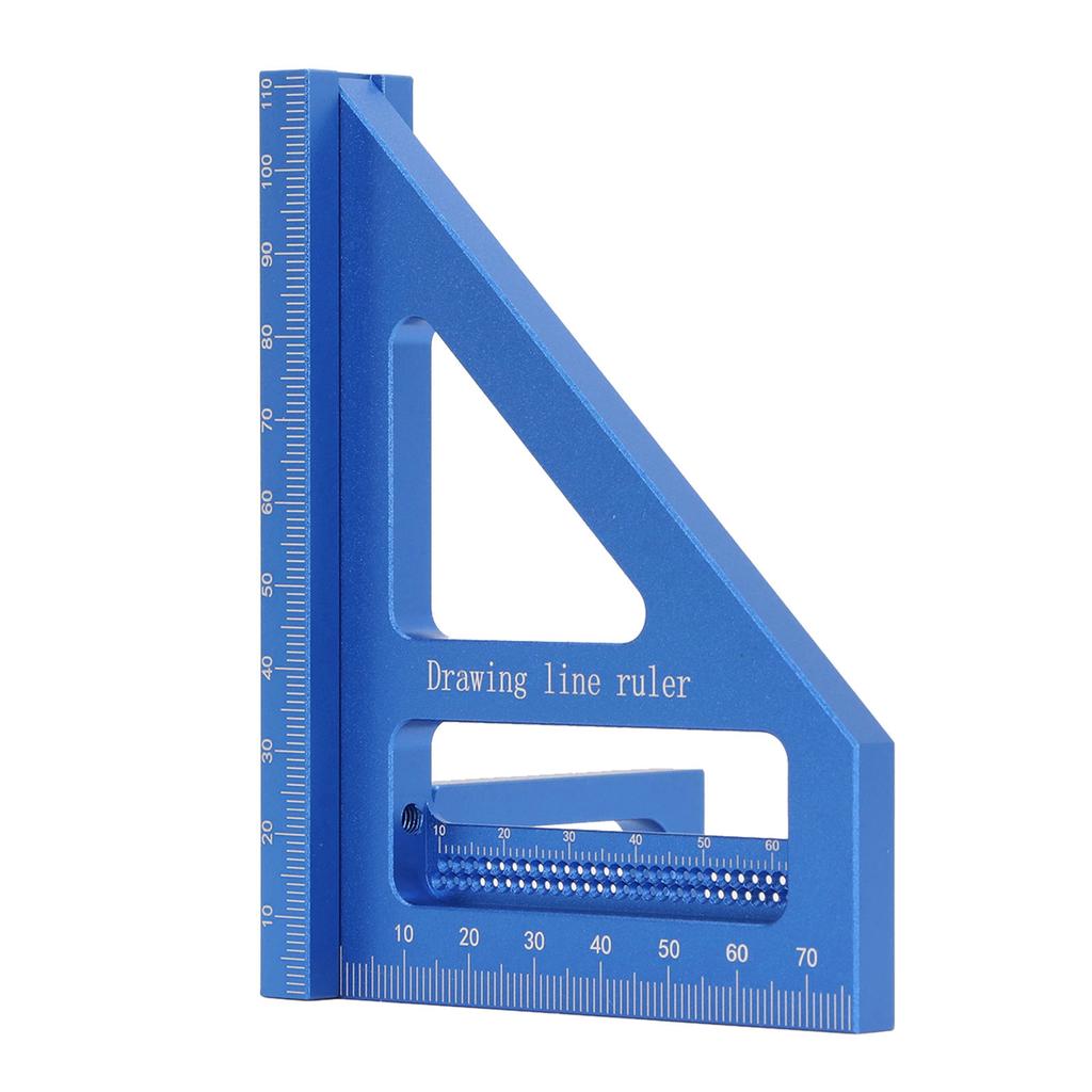 3D Multi Angle Msuring Ruler 45 90 Degree Aluminum Alloy Woodworking   Protractor Miter