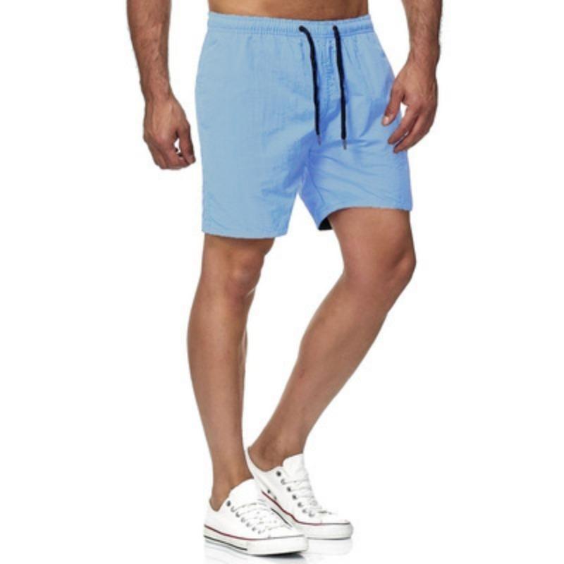 Men's 5-minute Quick-dry Solid Color Beach Pants Sports Fitness Shorts