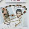 Gioiello Retro Stile Etnico Catena Vita con Decorazioni in Diamante d'Acqua per Donne
