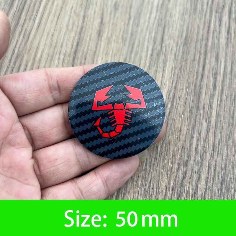 45-50mm Tappo Centrale Ruota Auto Emblema Adesivo Accessori Per Fiat Abarth 500 Tipo FR Punto Ducato Stilo Palio Bravo Pondo