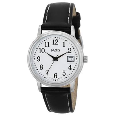 J-AXIS Unisex NHG02-W (Sun Flame) Round Watch Black Analog