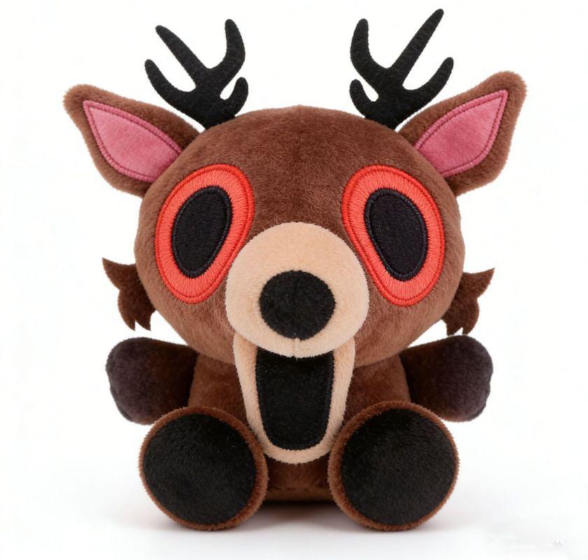 New 99 Nights In The Forest Black Cat Deer Bat Owl 99nights Plush Doll Cute Anime Peripherals Toy Birthday Gift