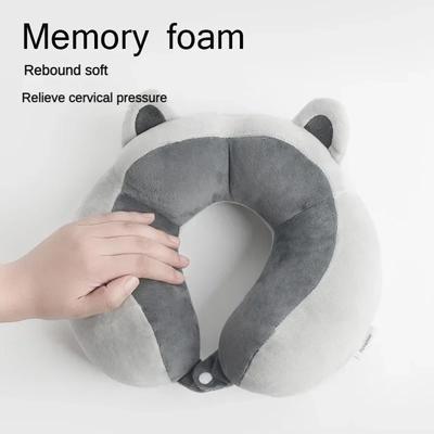 Car Portable U-shaped Pillow, Commuting Nap Cartoon Neck Protection Pillow, Outdoor Travel Airplane Pillow Car Accessories