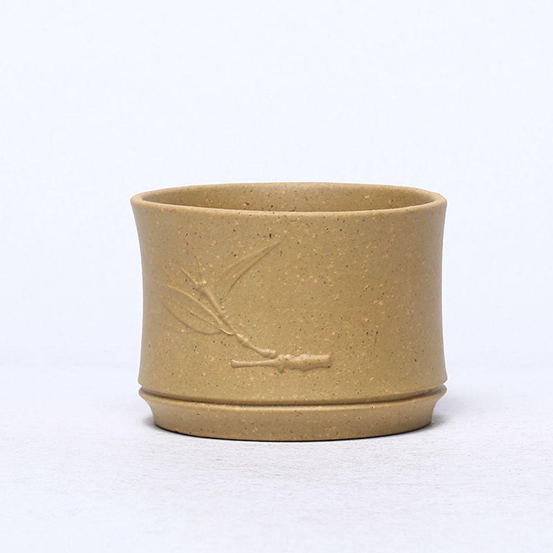 Handmade Yixing Bamboo Joint Purple Clay Tea Cup, 3 Colors – Perfect for Gongfu Tea Ceremony