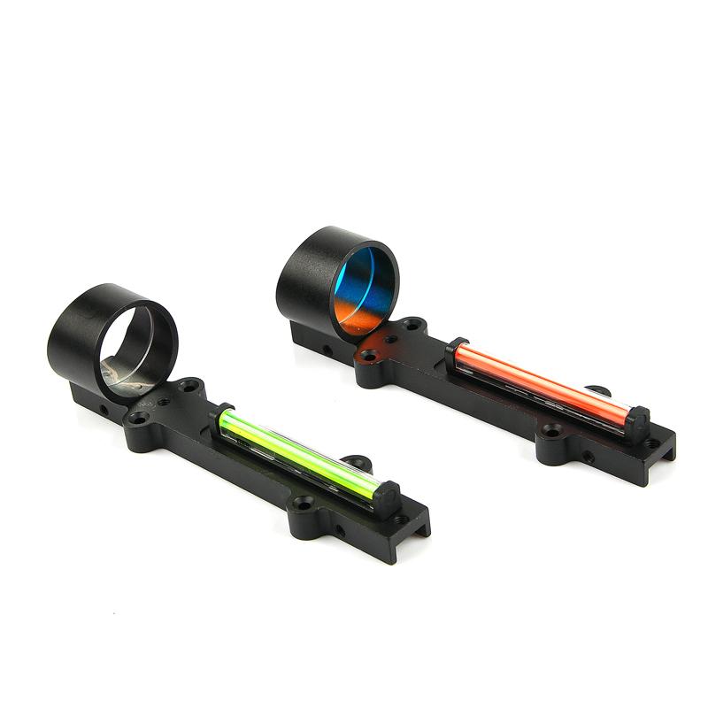 Nový zaměřovač Red/Green Fiber Red Dot Sight 1x28 kolimátorový zaměřovač Fit brokovnice Rib Rail Vent Rib/Rail Screw Mount Works Hunting Scope