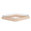 Wooden Knitting Loom Professional DIY Hand Crafted Knitting Board For Weaving Hat Scarf Shawl For Children Adults 20x20cm /