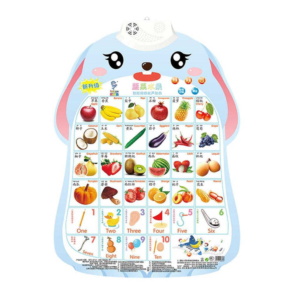 ABC Letters Talking ABC Poster Music Poster Toddler Educational Charts  Homeschool