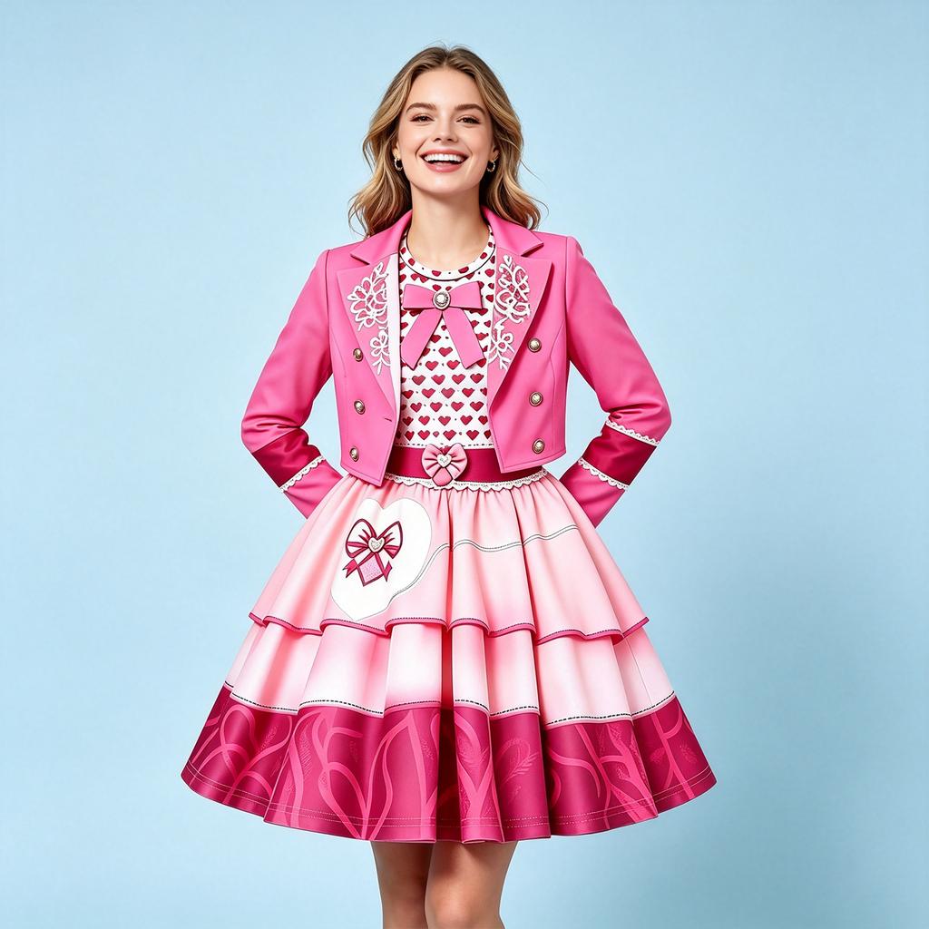Adult Women's Red Princess Halloween Character Costume Dress for Stage Performance