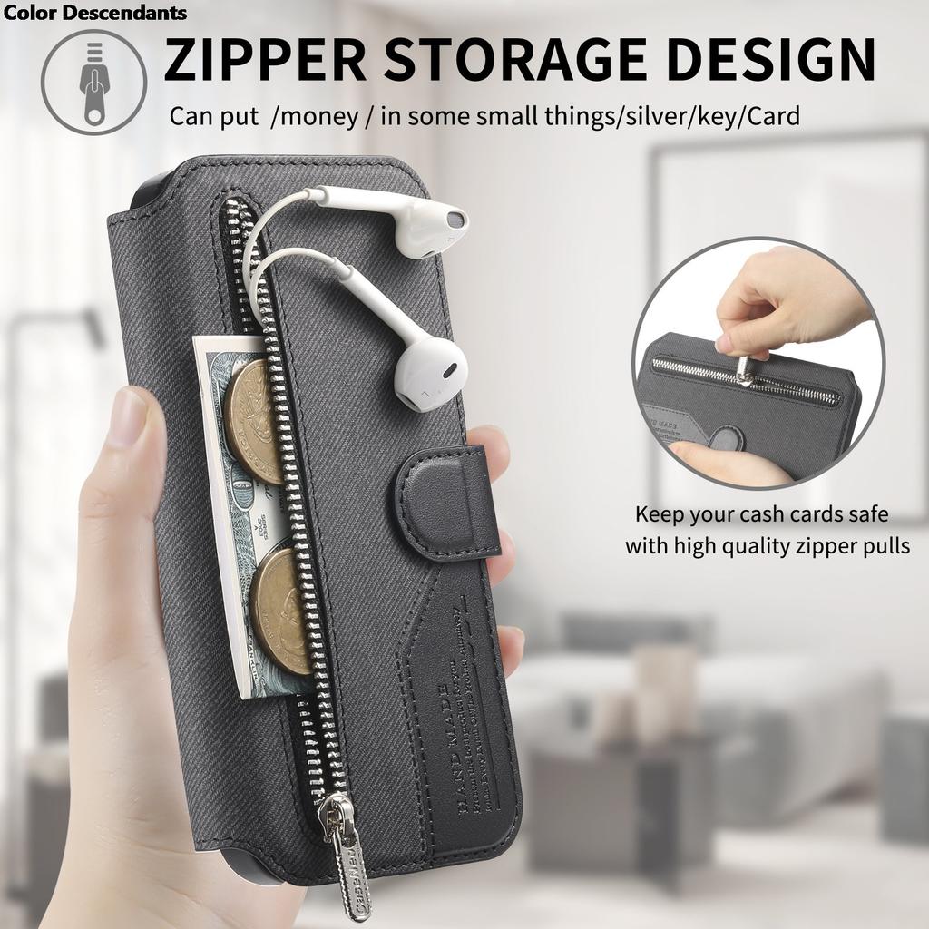 M56 5G 2025 RFID Detachable Leather Zipper Wallet Case For Samsung Galaxy M56 Luxury Cover For Galaxy M22 M56 M32 2In1 Etui