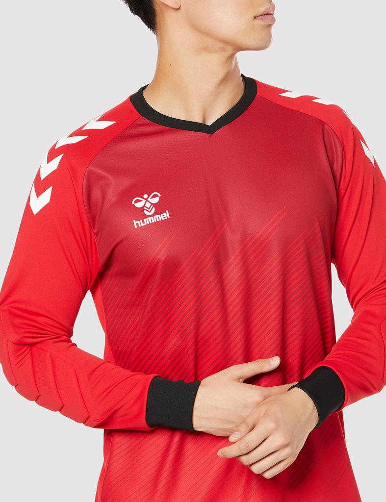 Hummel Men's Long Sleeve Goalkeeper Shirt (Padded), Red (20), Size L