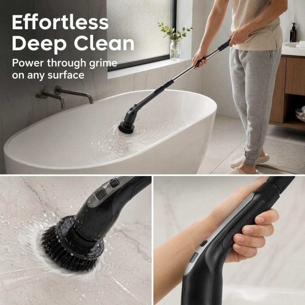 Handheld Electric Cleaning Brush Wireless Window Cleaner Electric Spin Scrubber Bathroom Cleaning
