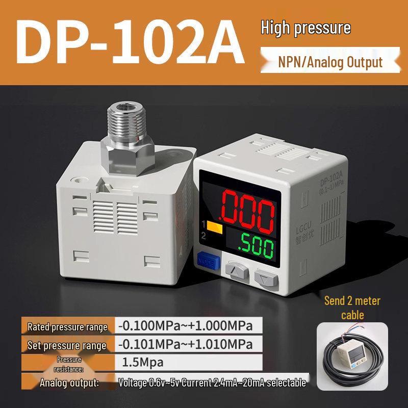 DP-101A/102 Digital Pressure Gauge Sensor with RS485 and Analog Output