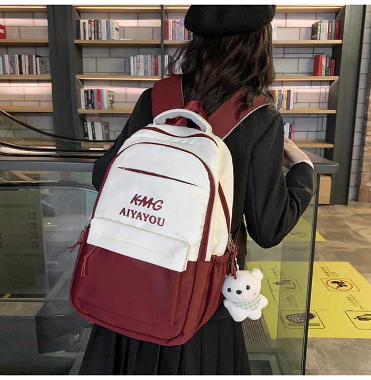 Backpack Unisex Fashionable With Air Cushion Shoulder Straps  School For