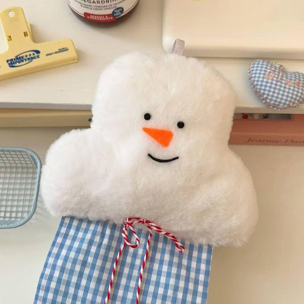 Wall Mounted Tissue Bag Snowman Tissue Hanger Cute Tissue Holder