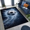 Soccer Ball Water Splash Print Theme Rug Soft Texture Nonslip Carpet For Hallway Balcony Study Home Party Decor Christmas Gift