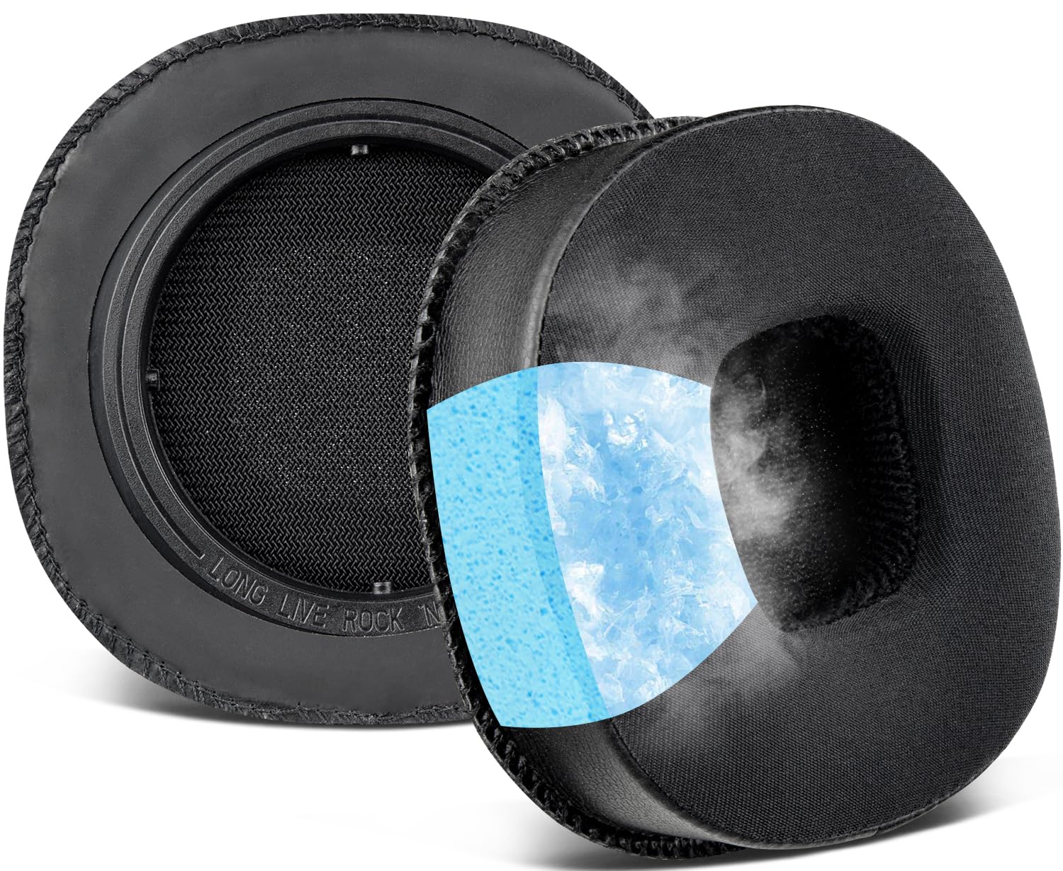 

SOULWIT Охолоджуючі гелеві амбушури/подушечки для навушників Marshall Mid ANC з активним шумопоглинанням, Запасні амбушури, Охолоджуючі подушечки, Чорні