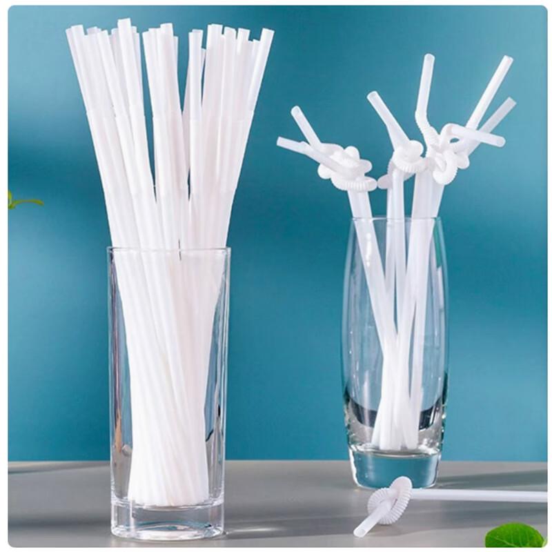 Shengbilai 26cm Disposable Bent PLA Straws