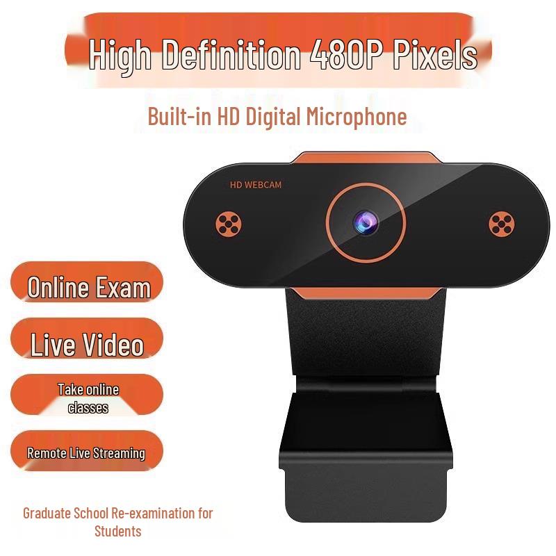 HD-Webcam mit integriertem Mikrofon für Desktop, Laptop und Live-Streaming.