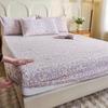 Cooling Summer Fitted Sheet: Thickened, Non-slip, Skin-friendly, Fully Enclosed, Washable Mat