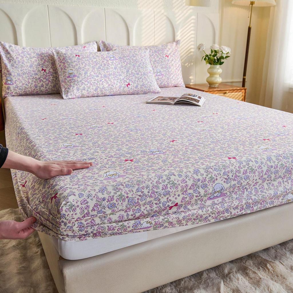 Cooling Summer Fitted Sheet: Thickened, Non-slip, Skin-friendly, Fully Enclosed, Washable Mat