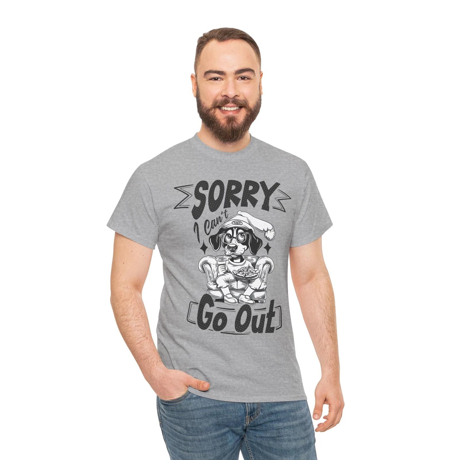 

Smart-Aleck T-Shirt | Quick-Witted & Funny Tee Sorry I Can_t Go Out Shirt 3XL