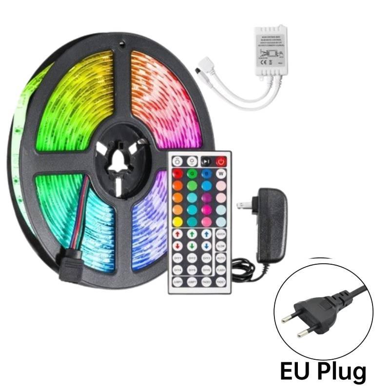 

Светодиодные ленты 15 м Пульт управления Вилка Лампа с изменяемым цветом RGB Регулируемая яркость EU