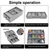 Foldable Makeup Drawer Organizer Collapsible Plastic Jewelry Holder Organizer 2/3 Layer Portable Expandable Drawer Organizer