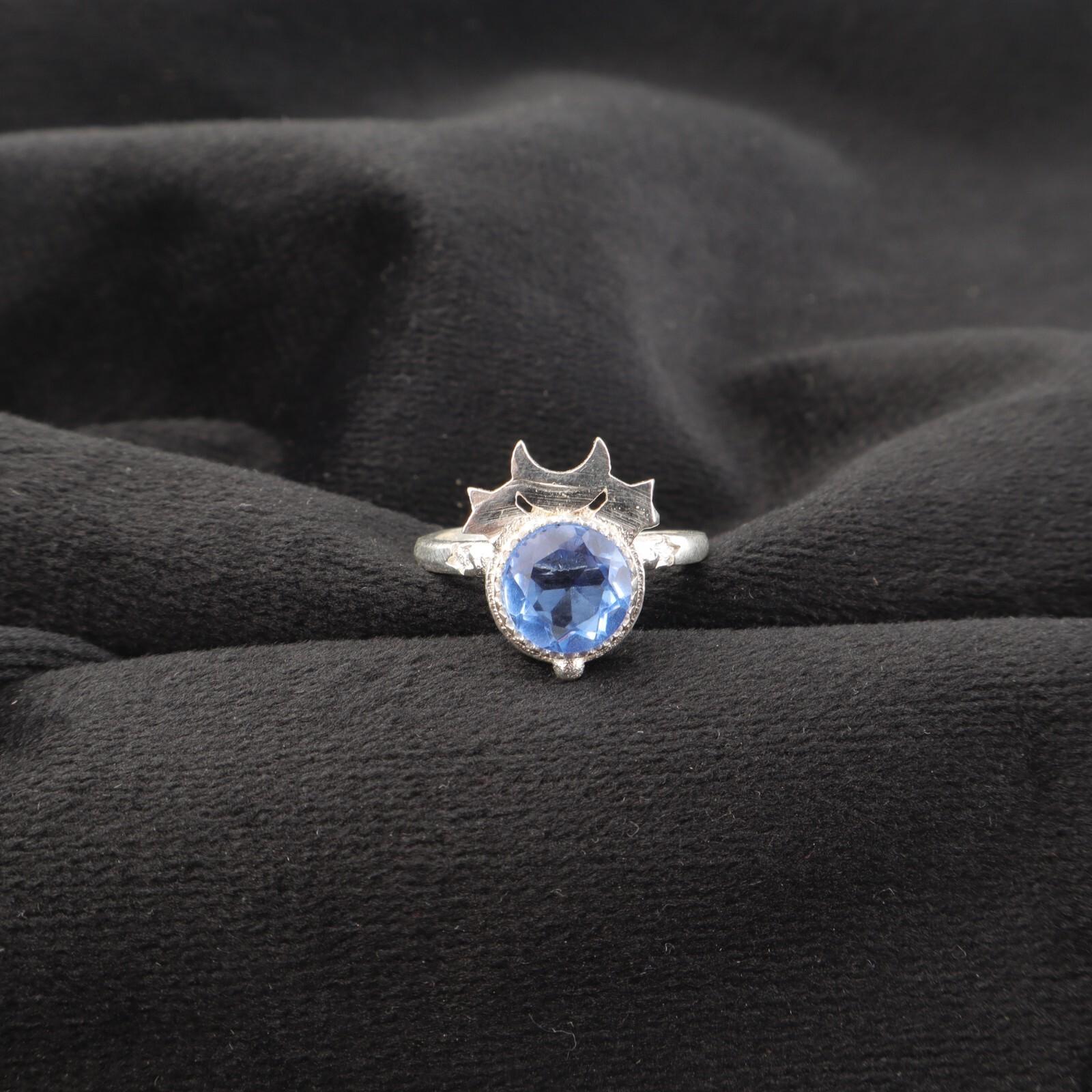 

Rare Tanzanite Gemstone 925 Sterling Silver Jewelry Handcrafted Engagement Ring RR-67-4 13