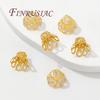 18K Gold Plated Flower Bead Caps For Jewelry Making,Caps For Bracelets,Beads Separators,DIY Accessories
