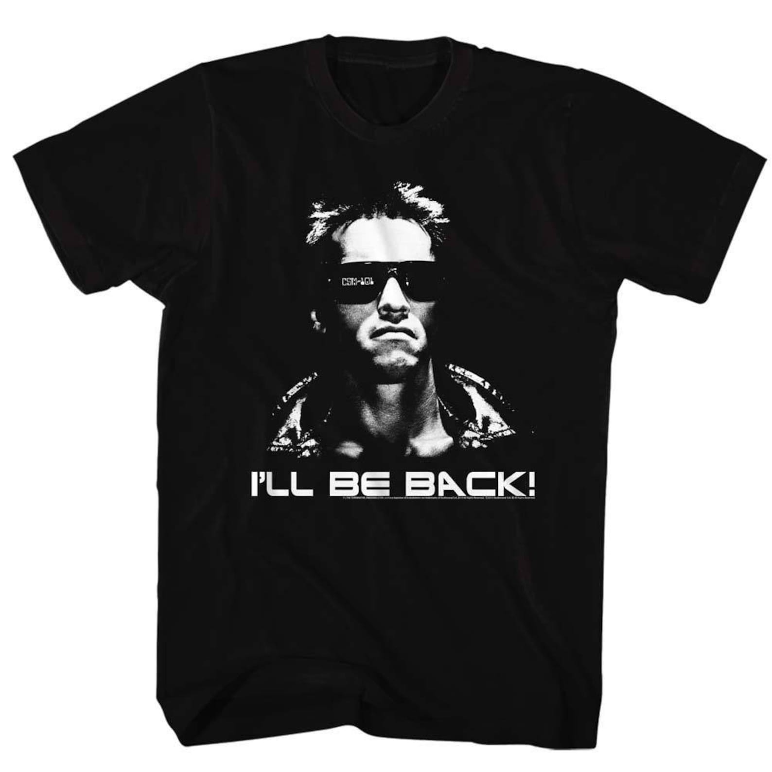 Terminator I ll Be Back Black Adult T-Shirt L