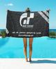 1pcs G-Gran-Turismo Printed Towel Flannel Quick-drying Double-sided Bath Wash Face  Velvet Absorbent Towel