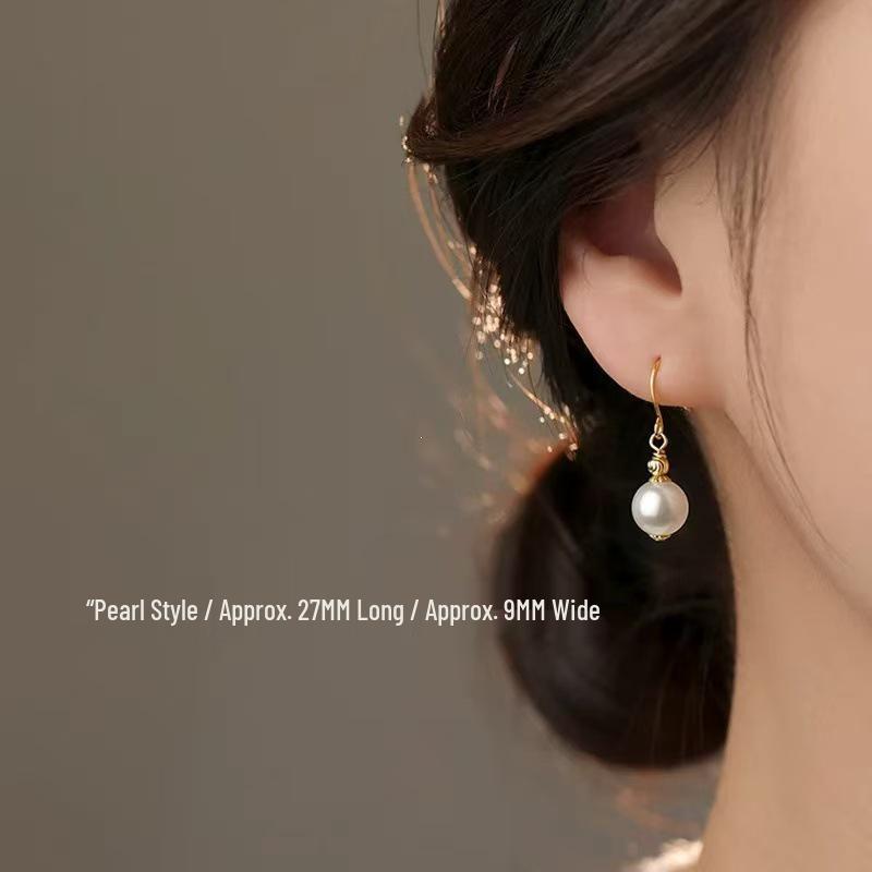 2026 New Style High-End 925 Sterling Silver Pearl Stud Earrings