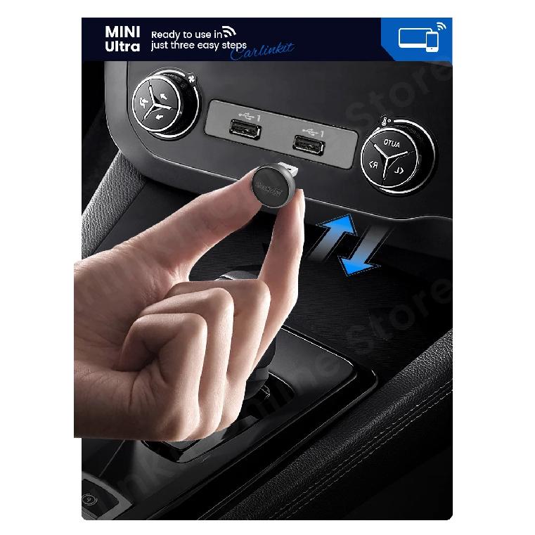 CarlinKit Mini Ultra 3 Wireless CarPlay Android auto Adapter for Car infotainment Upgrade BT 5.4GHz Wifi 5.8GHz OTA Compact