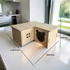 Golden Bear Hamsterversteck aus Holz – Dreireihige Tintenfischkäfig-Villa