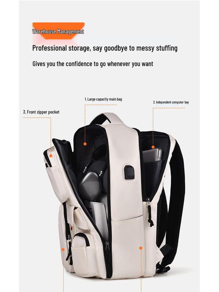 New Large Capacity Multifunctional Backpack - Travel, Business, and Student Use