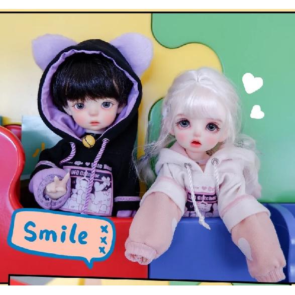 New 1/6 1/4 1/3 BJD Doll Clothes Cute Cat Sweater Hoodie Jacket for Big 1/6, Yosd, 60 30cm Doll Clothes BJD SD Doll Accessories