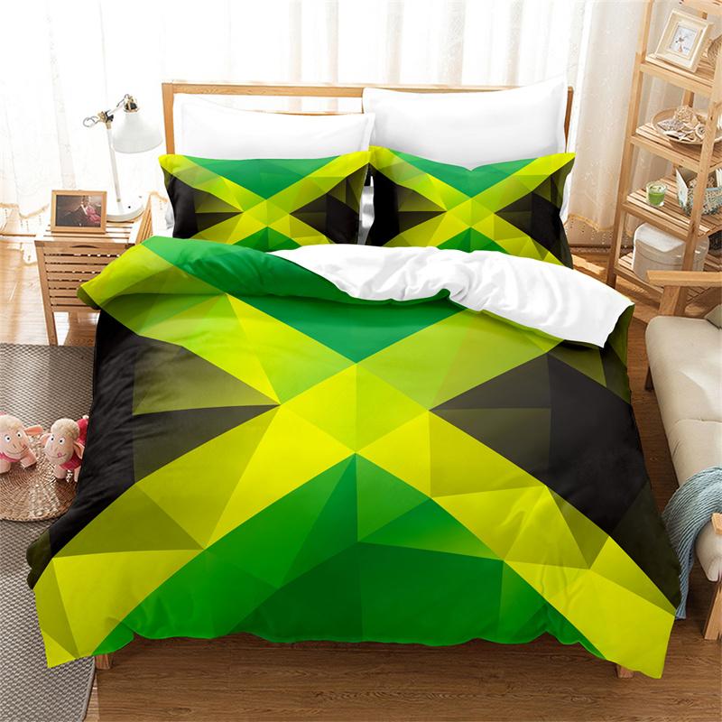 Colored Stars Duvet Cover 3-piece Set 3d Bedding Set King Size Fashion Soft Microfiber Bedding Set Double Bed Duvet Cover Set